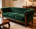 Classic Chesterfield Three-Seater Sofa – Timeless Luxury Design
