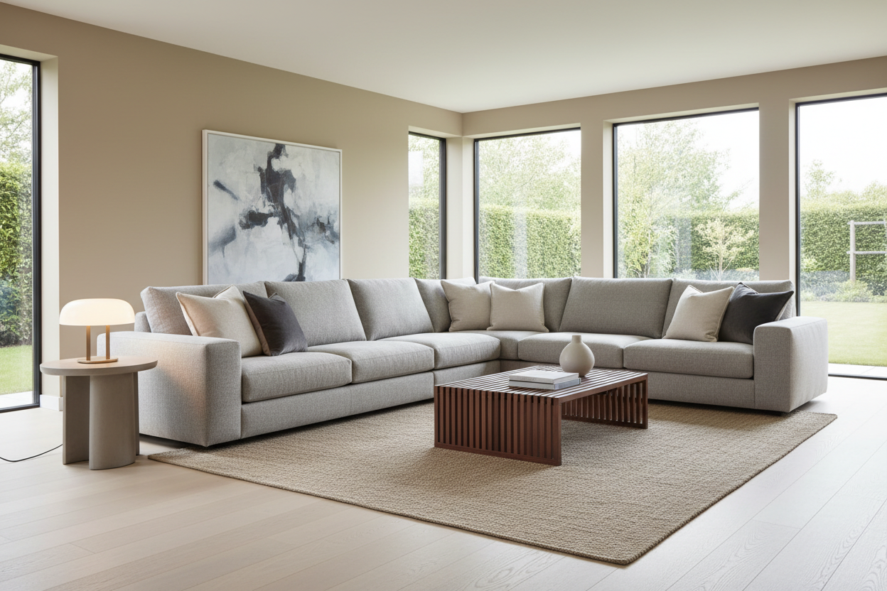 generate an l-shaped sofa 